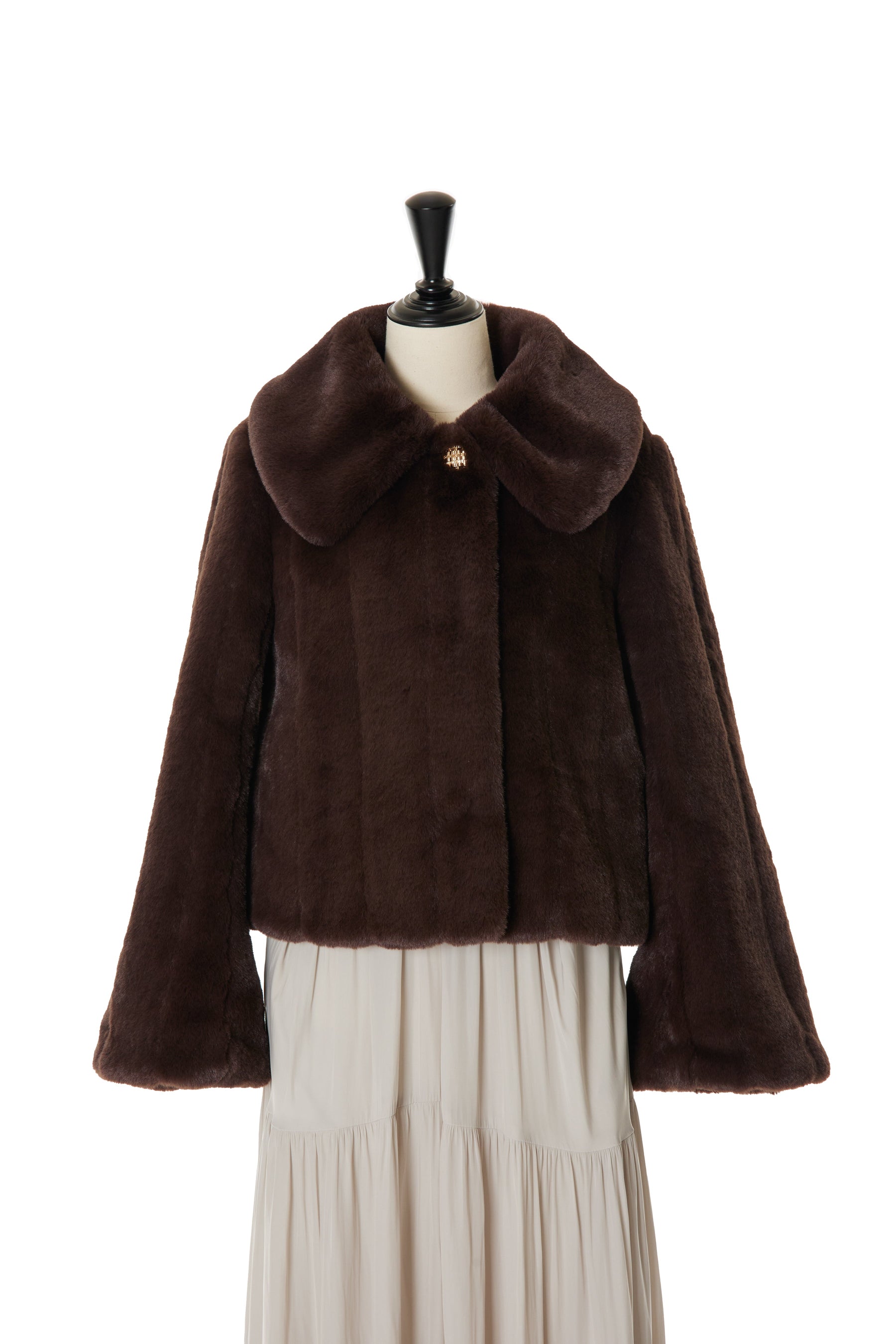 【rich brown】【12月上旬発送】Winter Love Faux Fur Coat