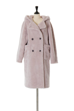 Fleur Shearling Boa Coat
