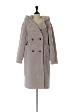 Fleur Shearling Boa Coat
