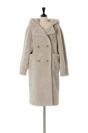Fleur Shearling Boa Coat
