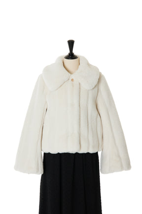 snow white】Winter Love Faux Fur Coat