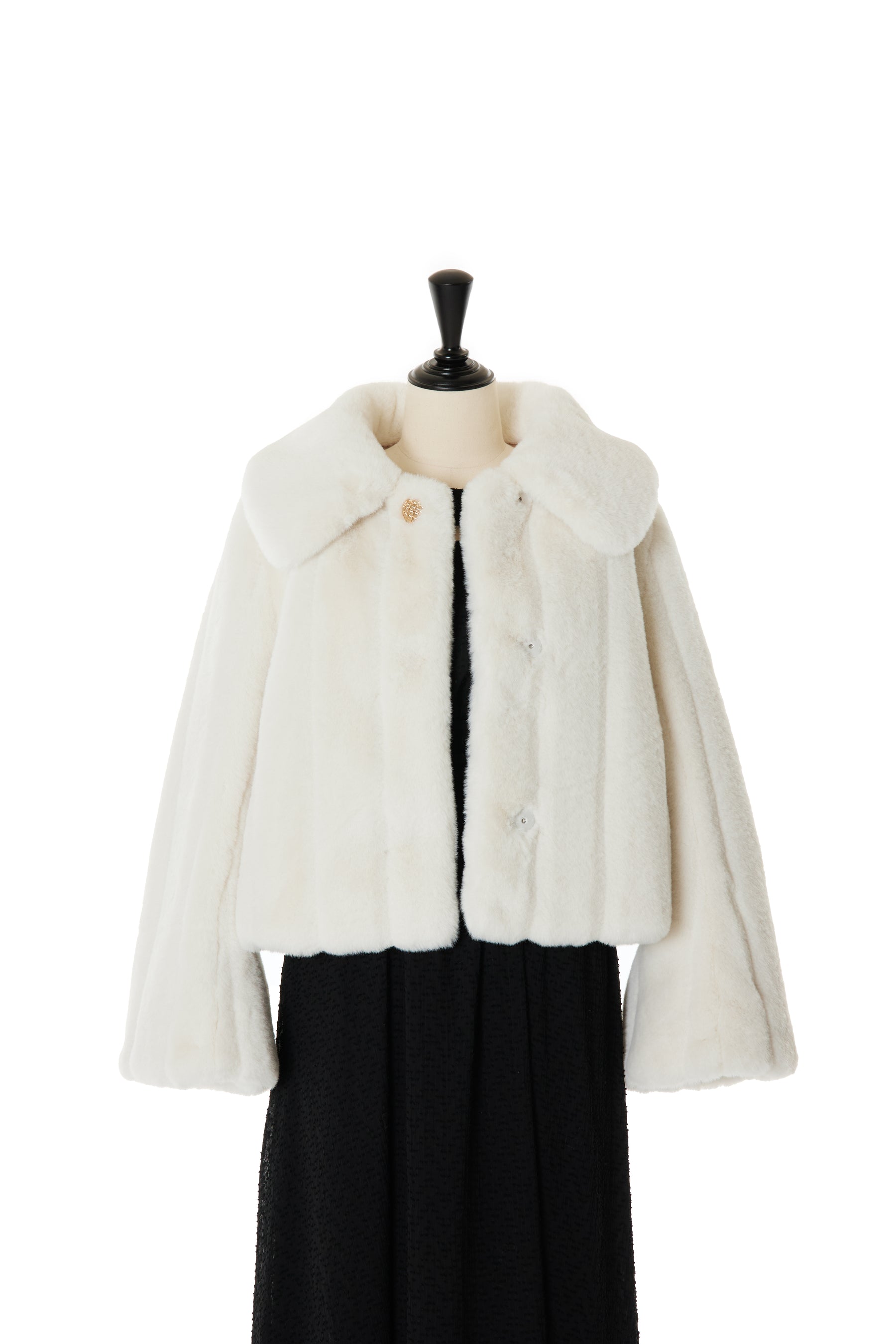 snow white】Winter Love Faux Fur Coat
