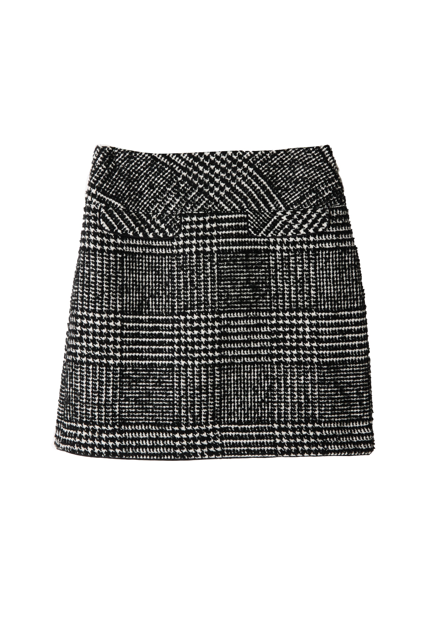 Herlipto Hemingway Check Tweed Skirt-