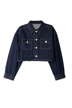 Milano Cropped Denim Jacket