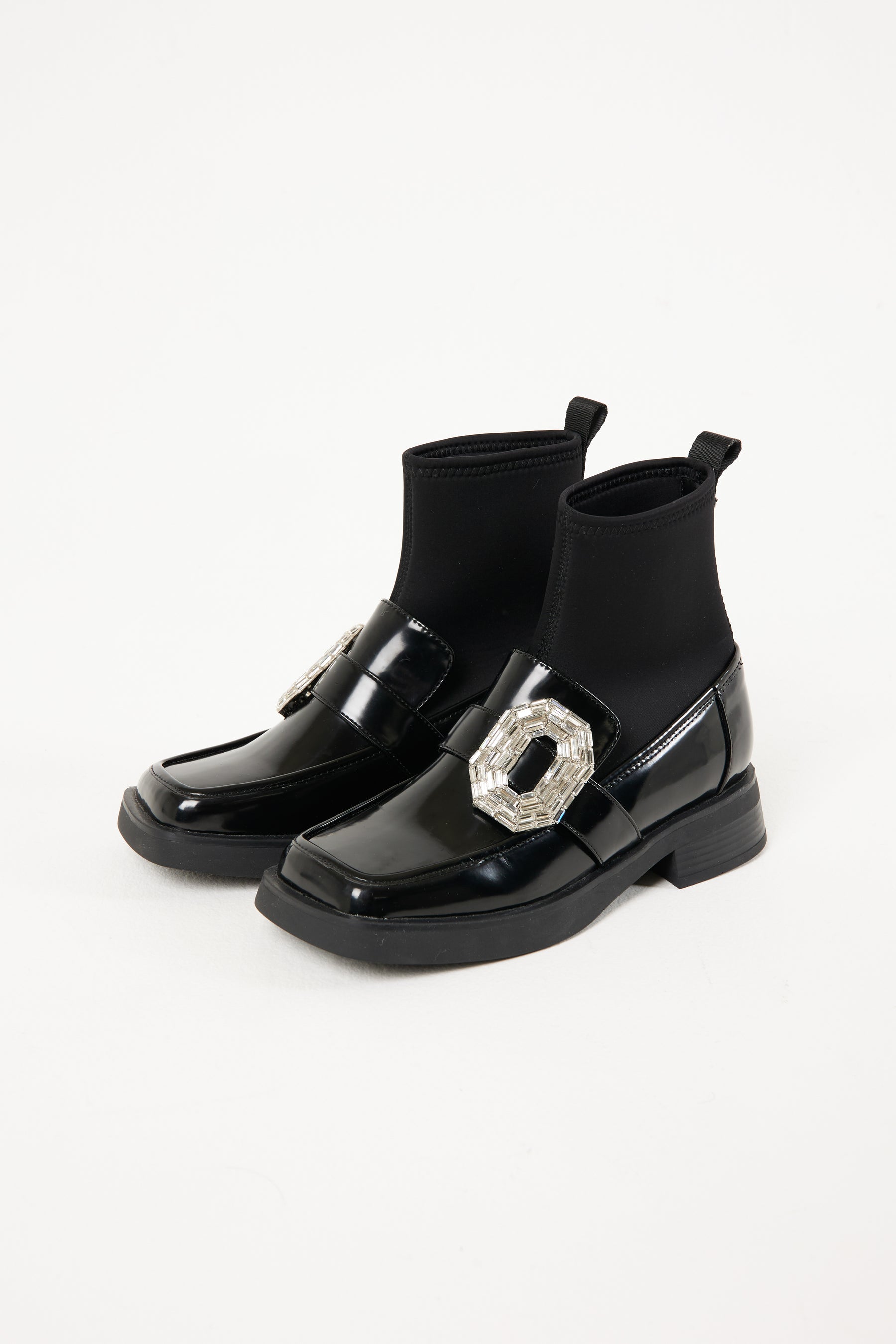 Square Toe Loafer Boots