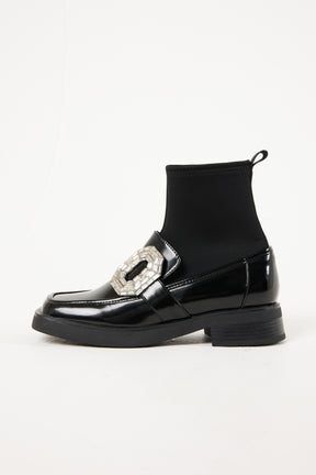 Square Toe Loafer Boots