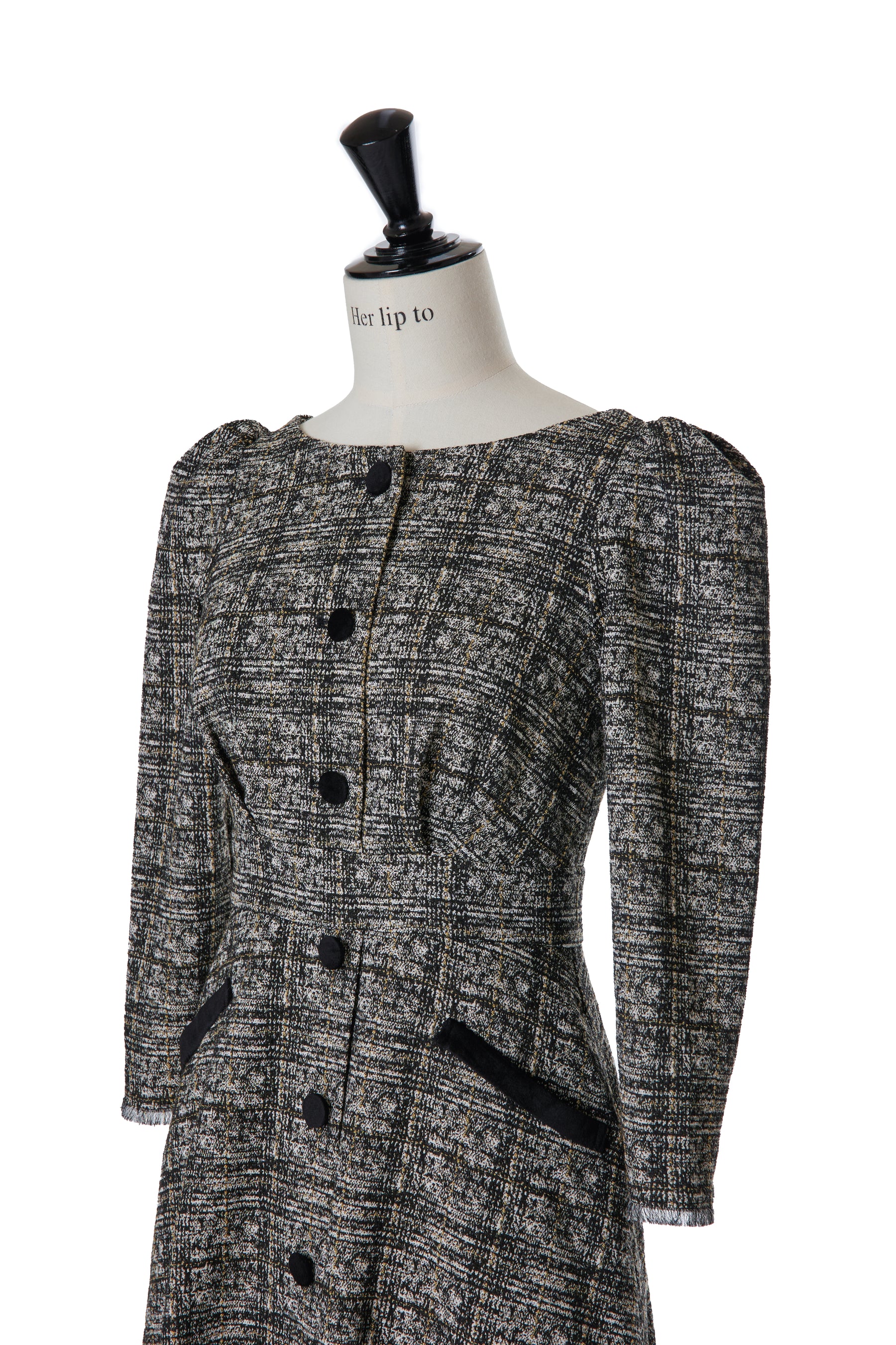 herlipto  Classic Tweed Midi Dress Mサイズ