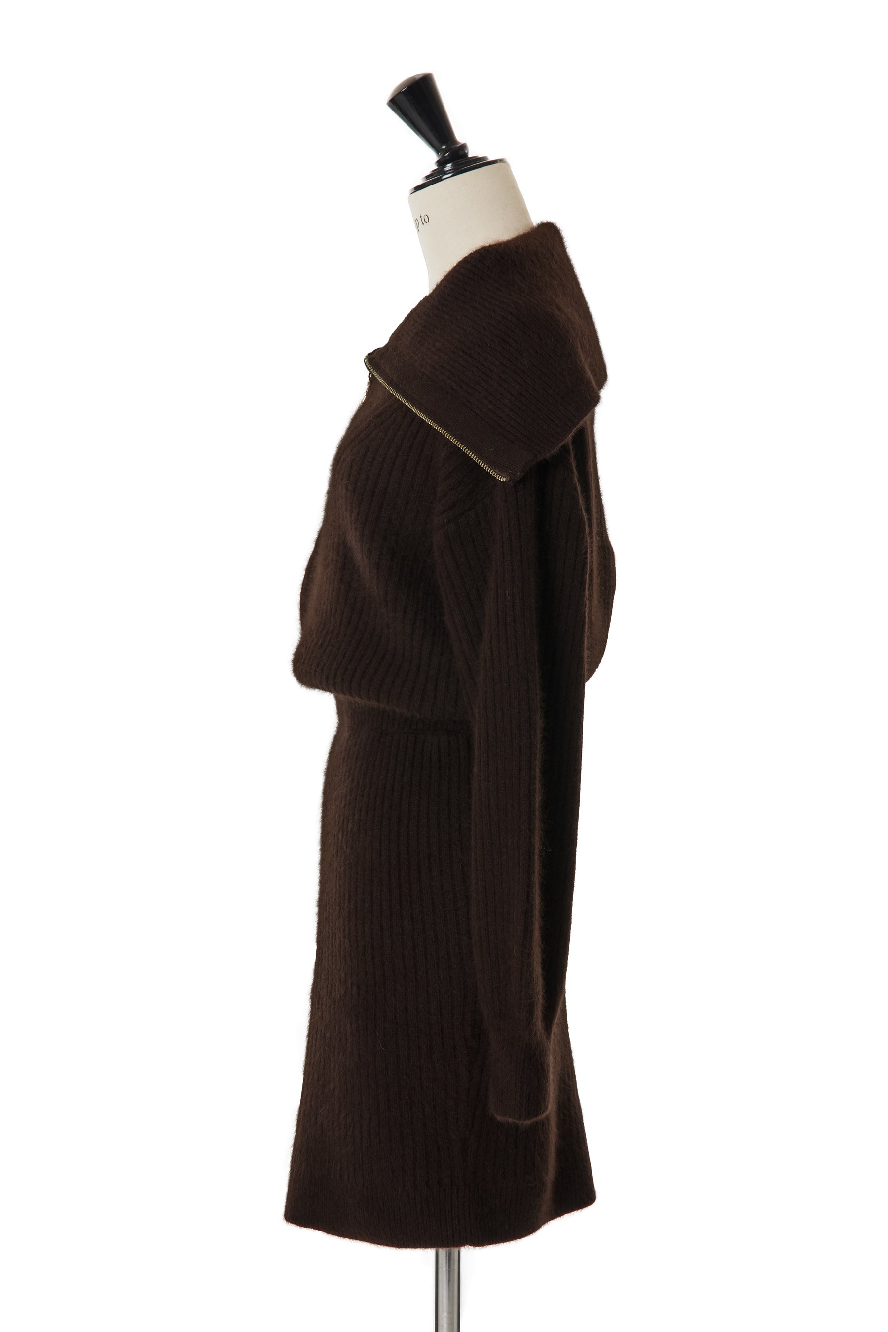 Half Zip Knit Mini Dress  herliptoはい購入可能です
