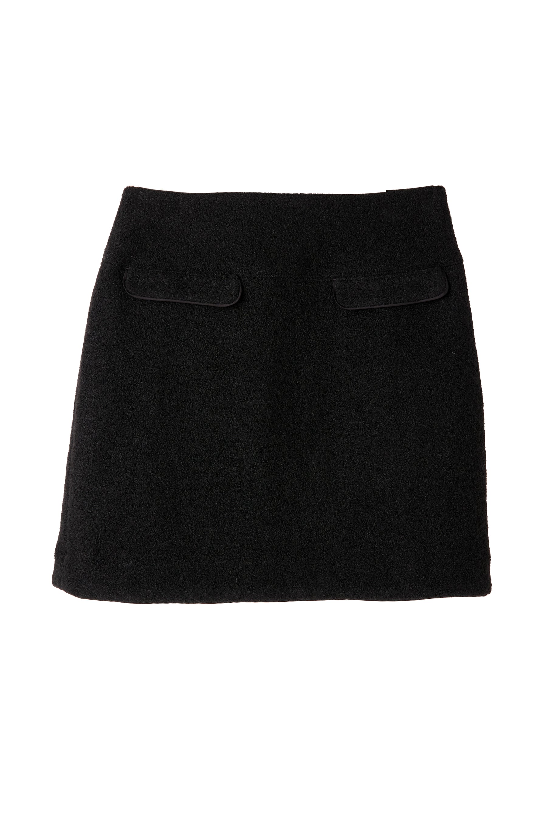 Hemingway Boucle Skirtシルエット台形 - ミニスカート