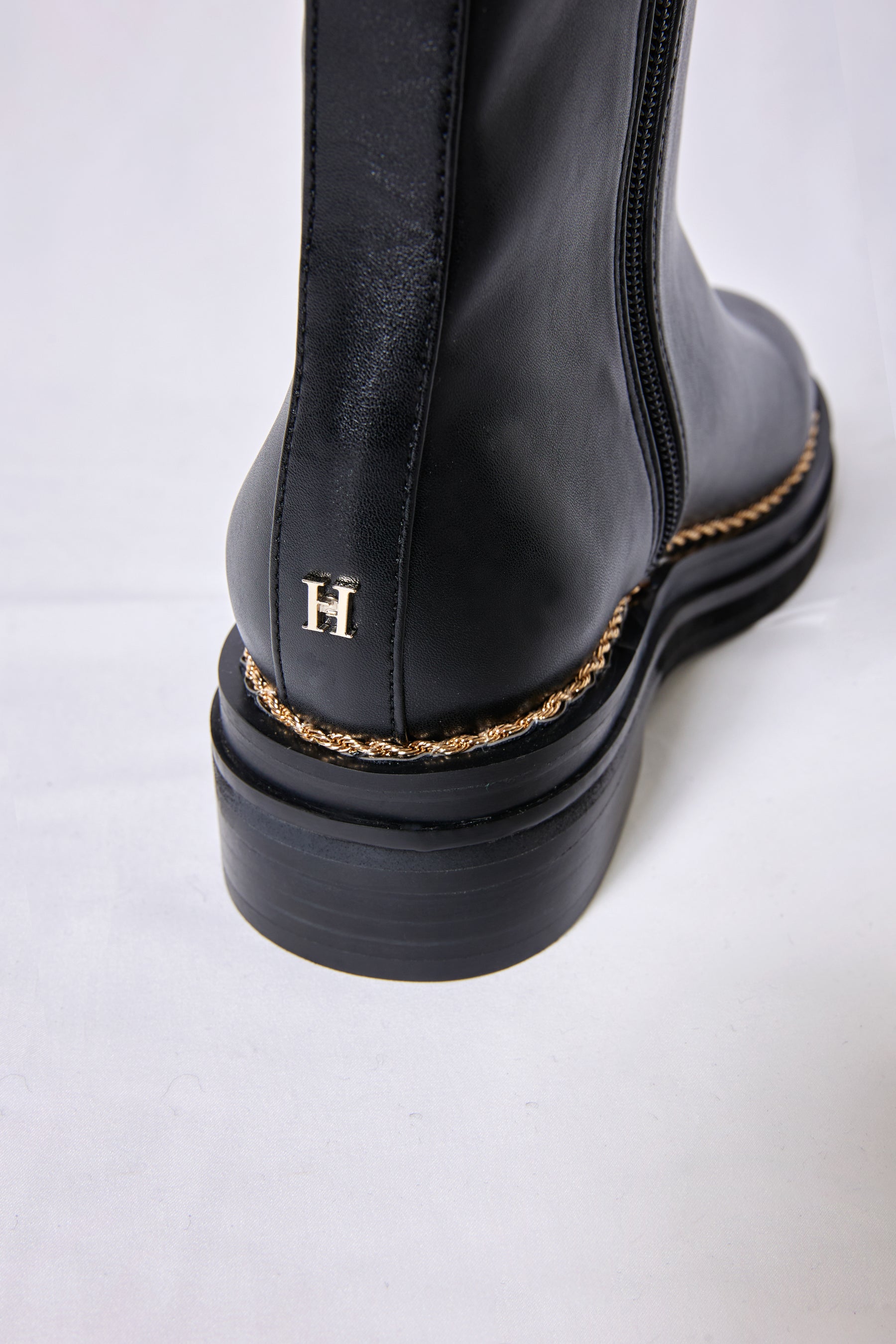 herlipto Chelsea Chain Ankle Boots 銉栥兗銉?8