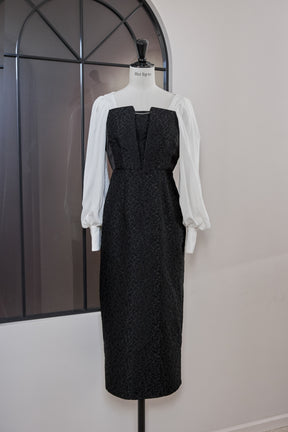 Crillon Crystal Pearl Jaquard Dress