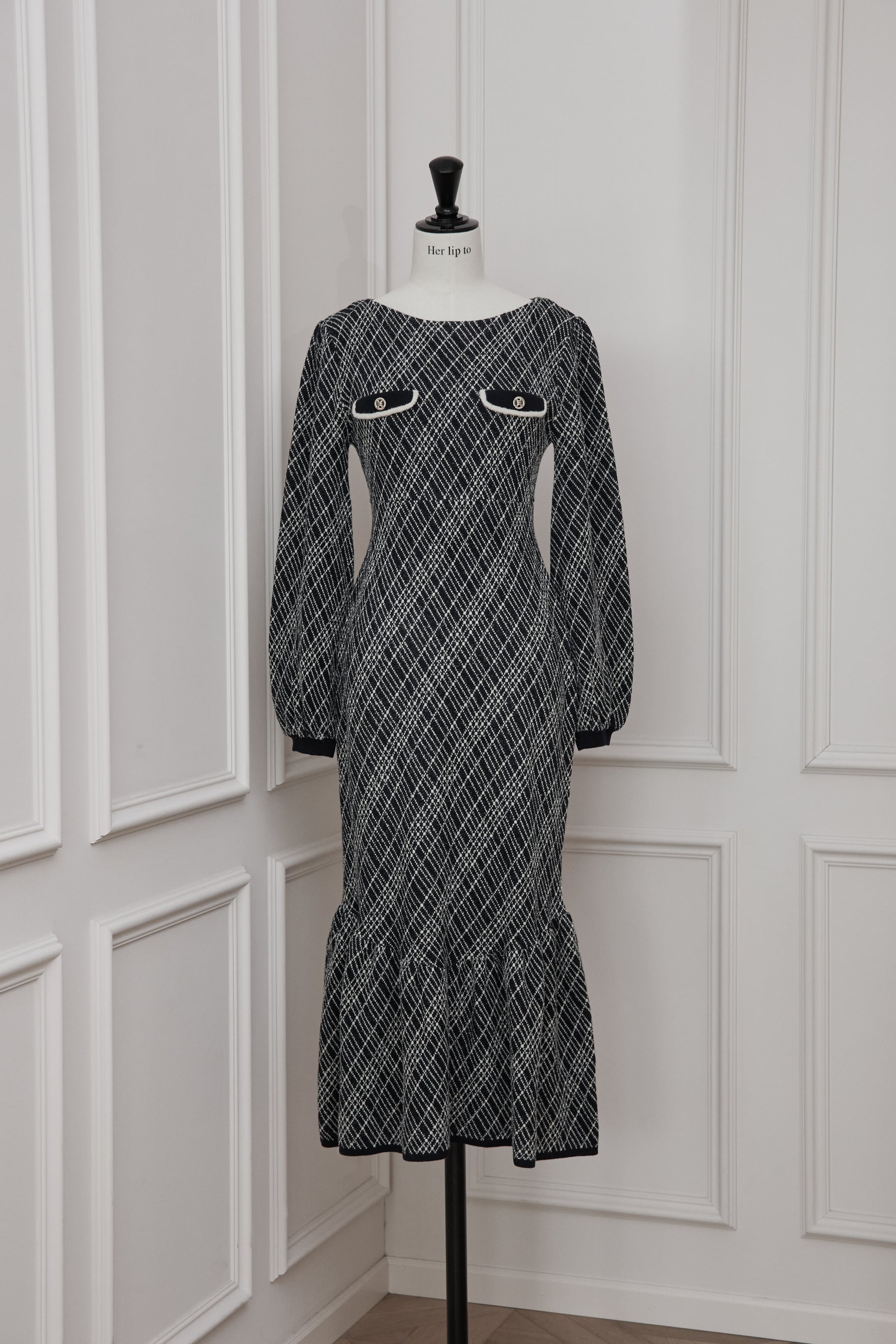 Herlipto Vosges Jacquard Knit DressサイズM