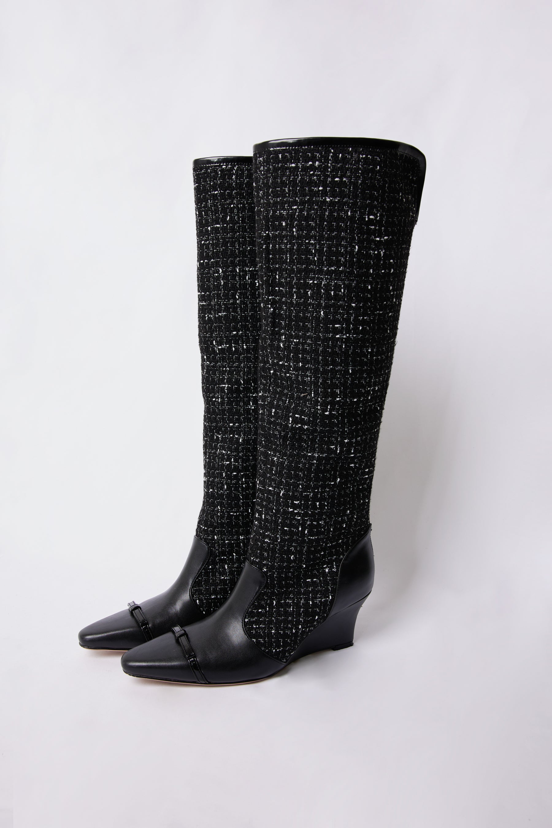 ブラックherlipto Noir Ribbon Ankle Boots
