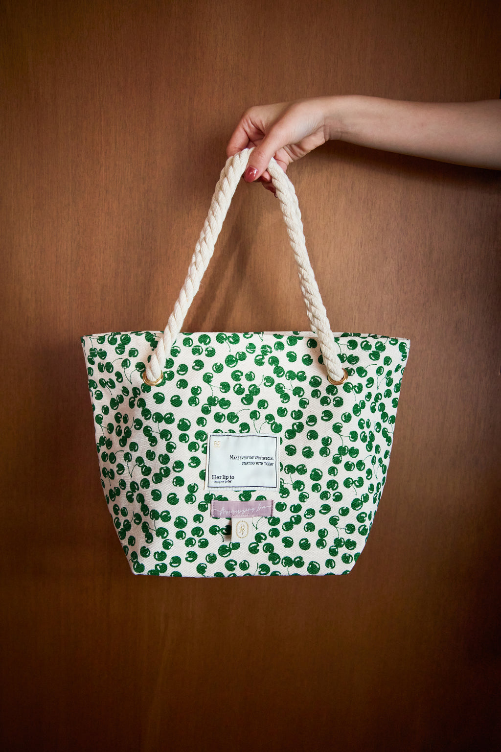 herlipto cherry tote bag - バッグ