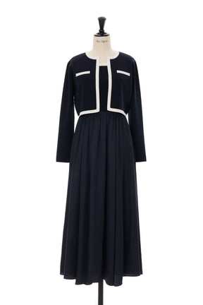 【4月下旬発送】Bicolor Knit Dress Set