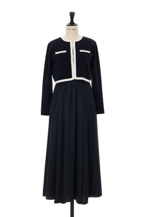 【4月下旬発送】Bicolor Knit Dress Set