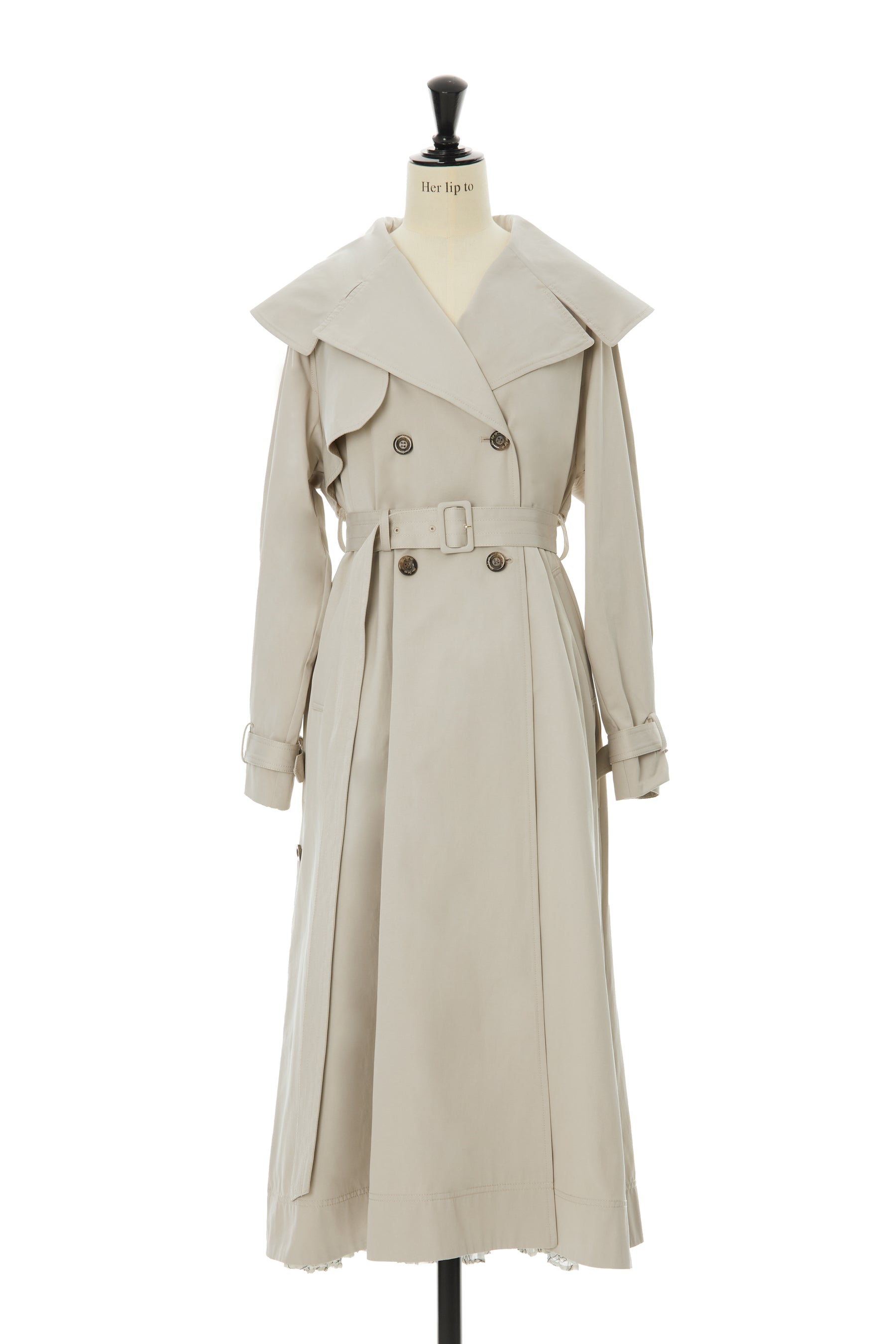 New color] Grace Long Trench Coat