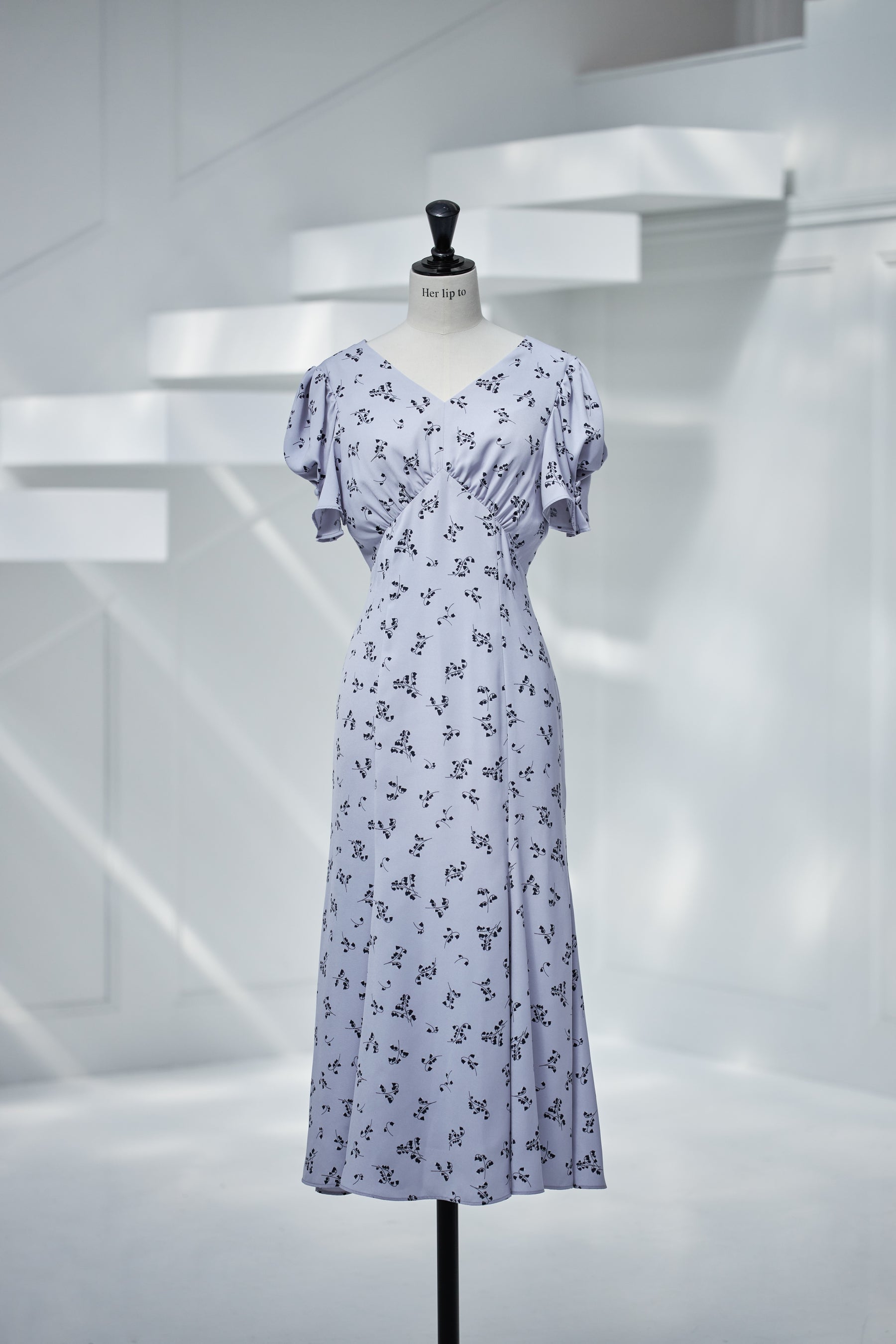 herlipto Muguet-Printed Mermaid Dress MサイズM