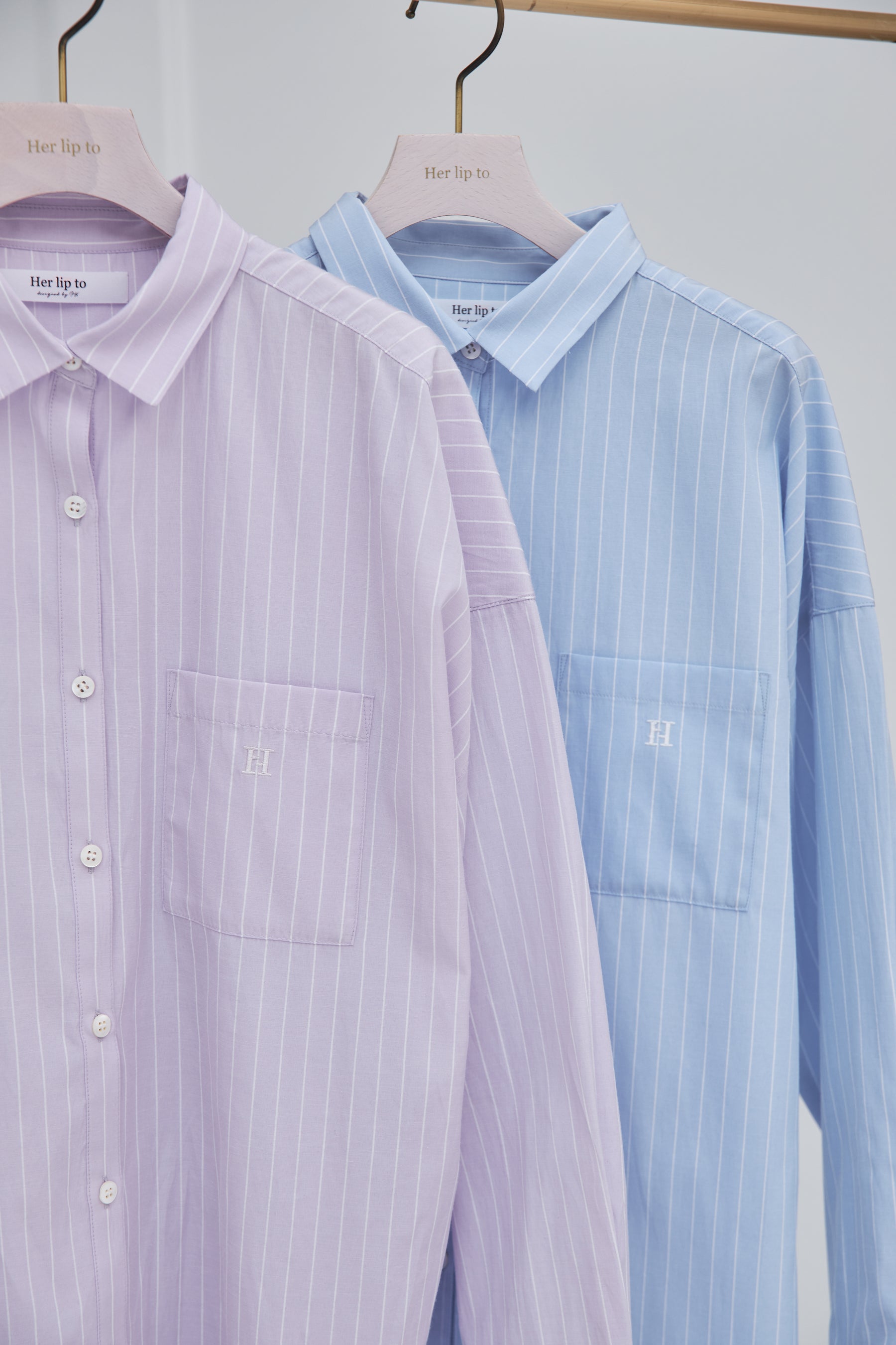 【6月上旬出貨】Have It All Stripe Shirt