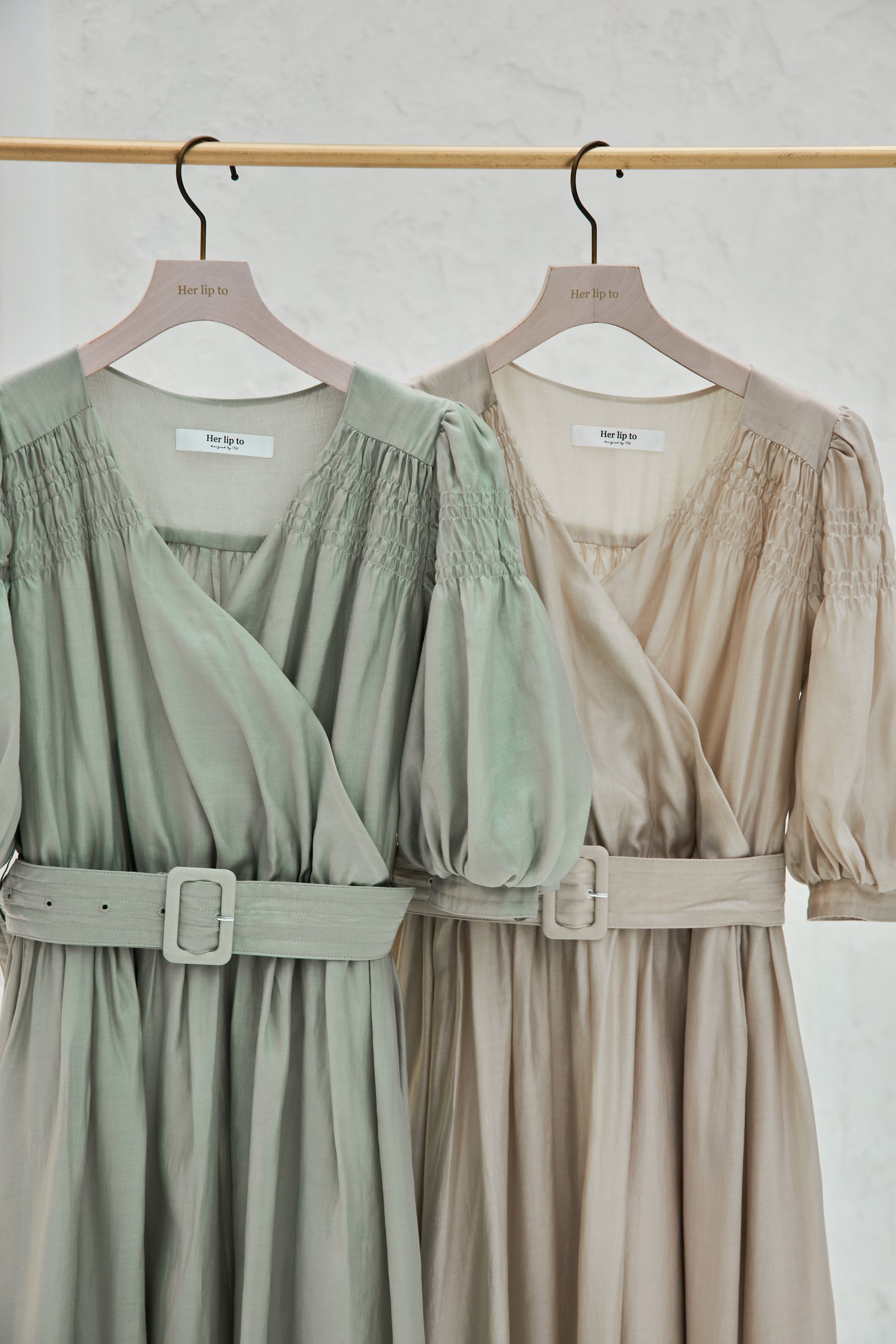 【3月中旬発送】【新色】Airy Volume Sleeve Dress