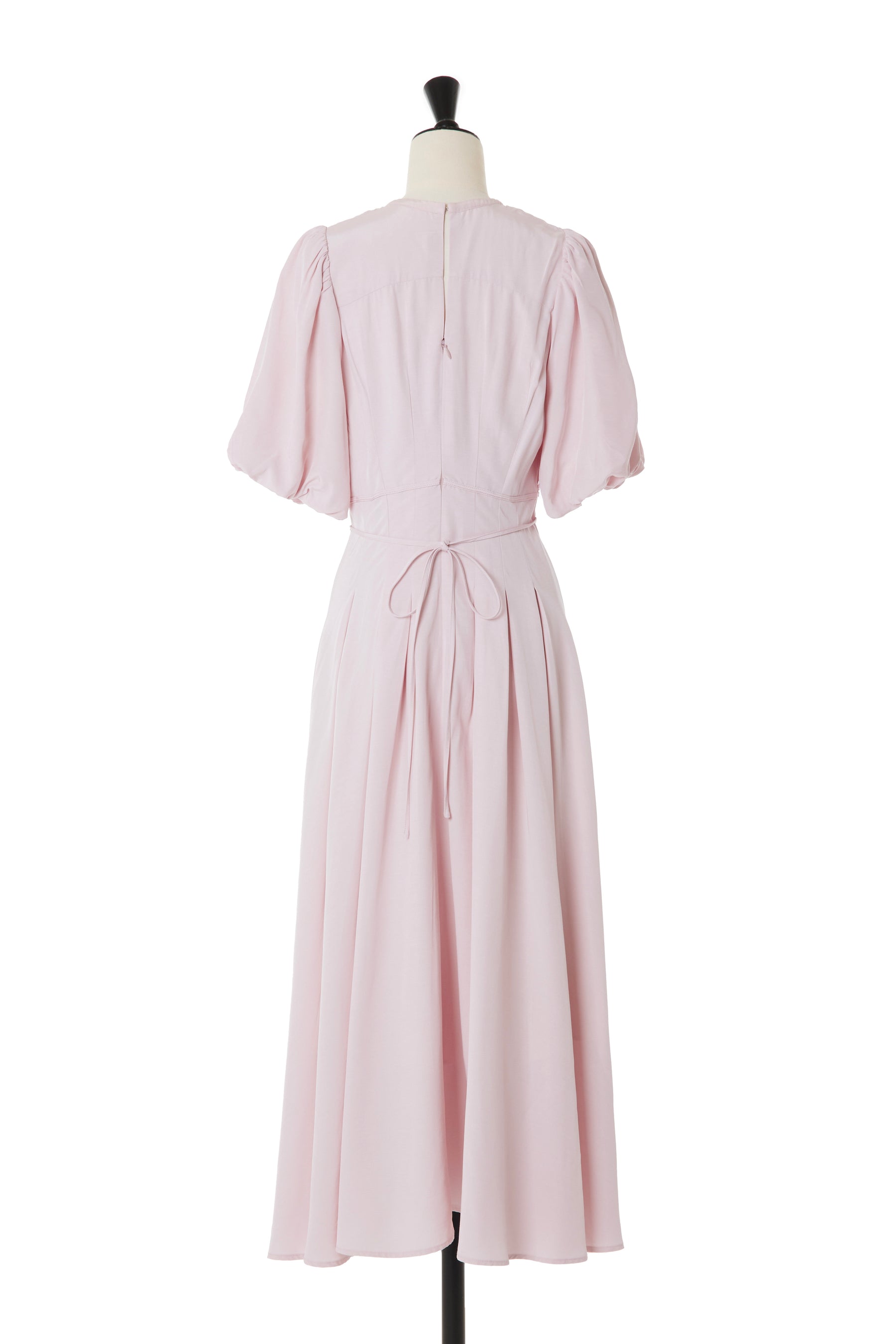 sakura pink] [Shipping in early May] Fountain Lace Up Bow Dress