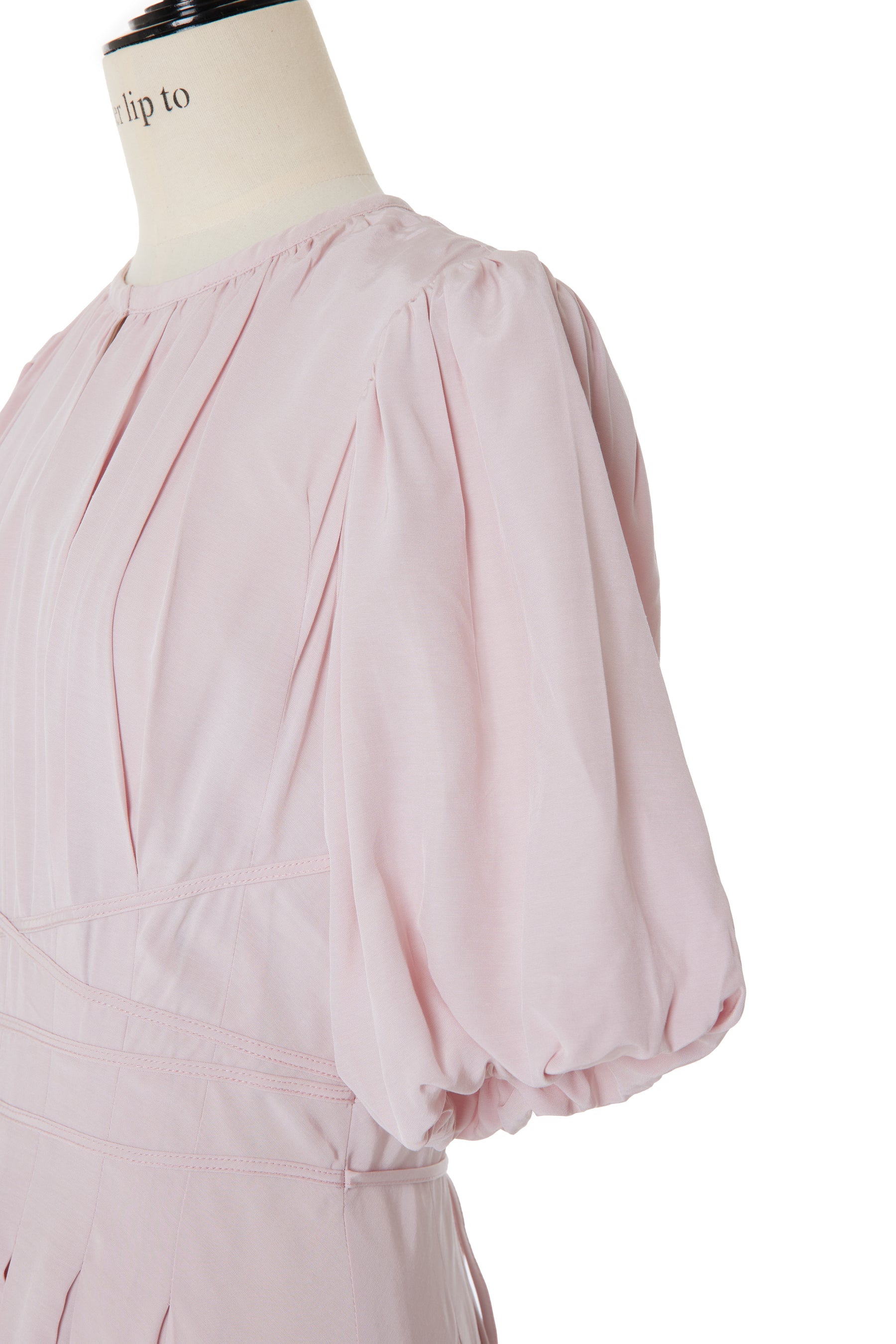 【sakura pink】【5月上旬発送】Fountain Lace Up Bow Dress