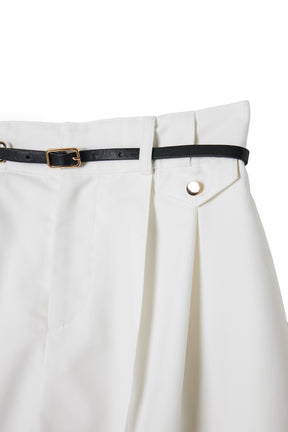 Carette Belted Twill Shorts