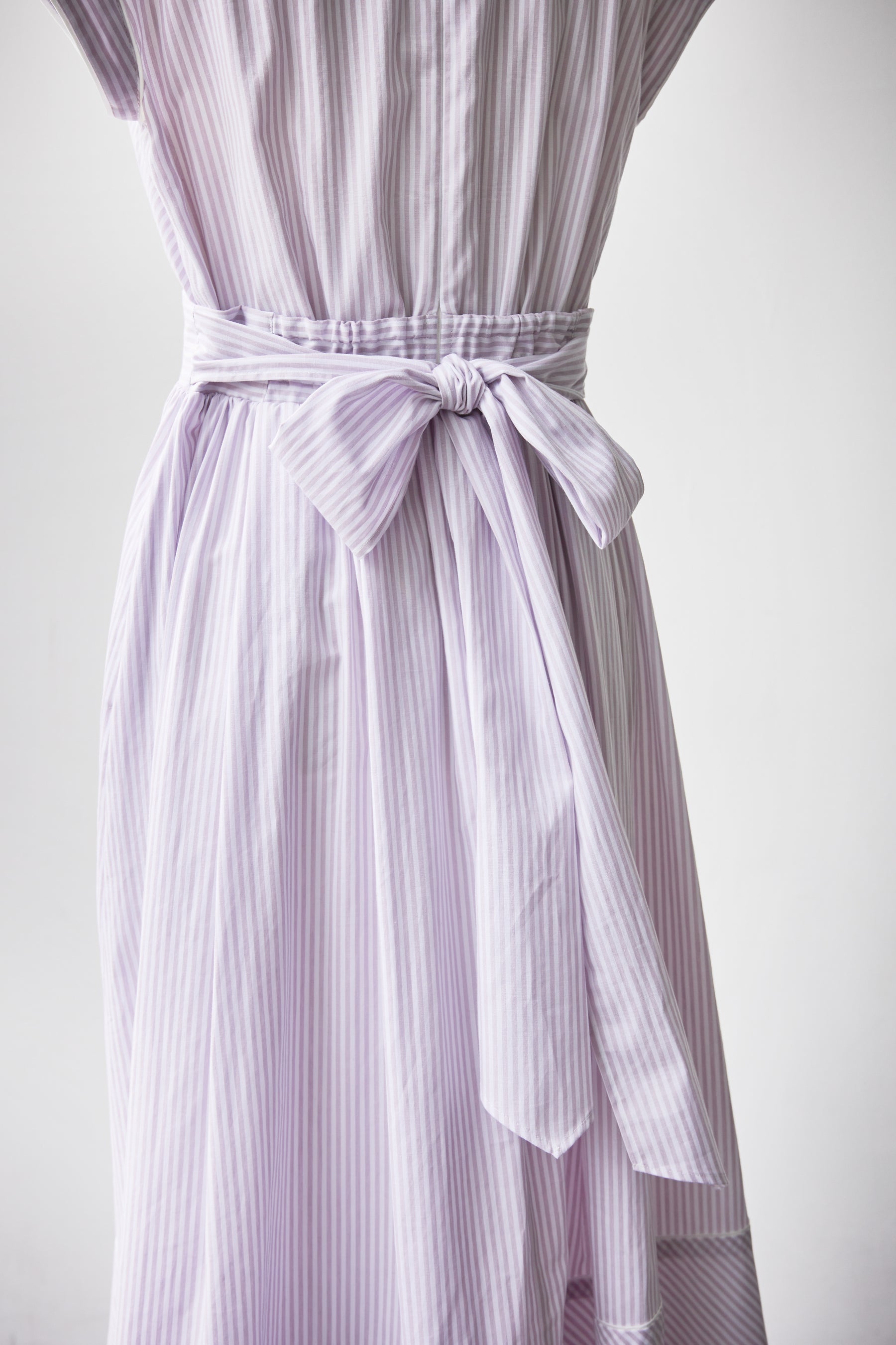 Stripe Cotton-Blend Summer Dress