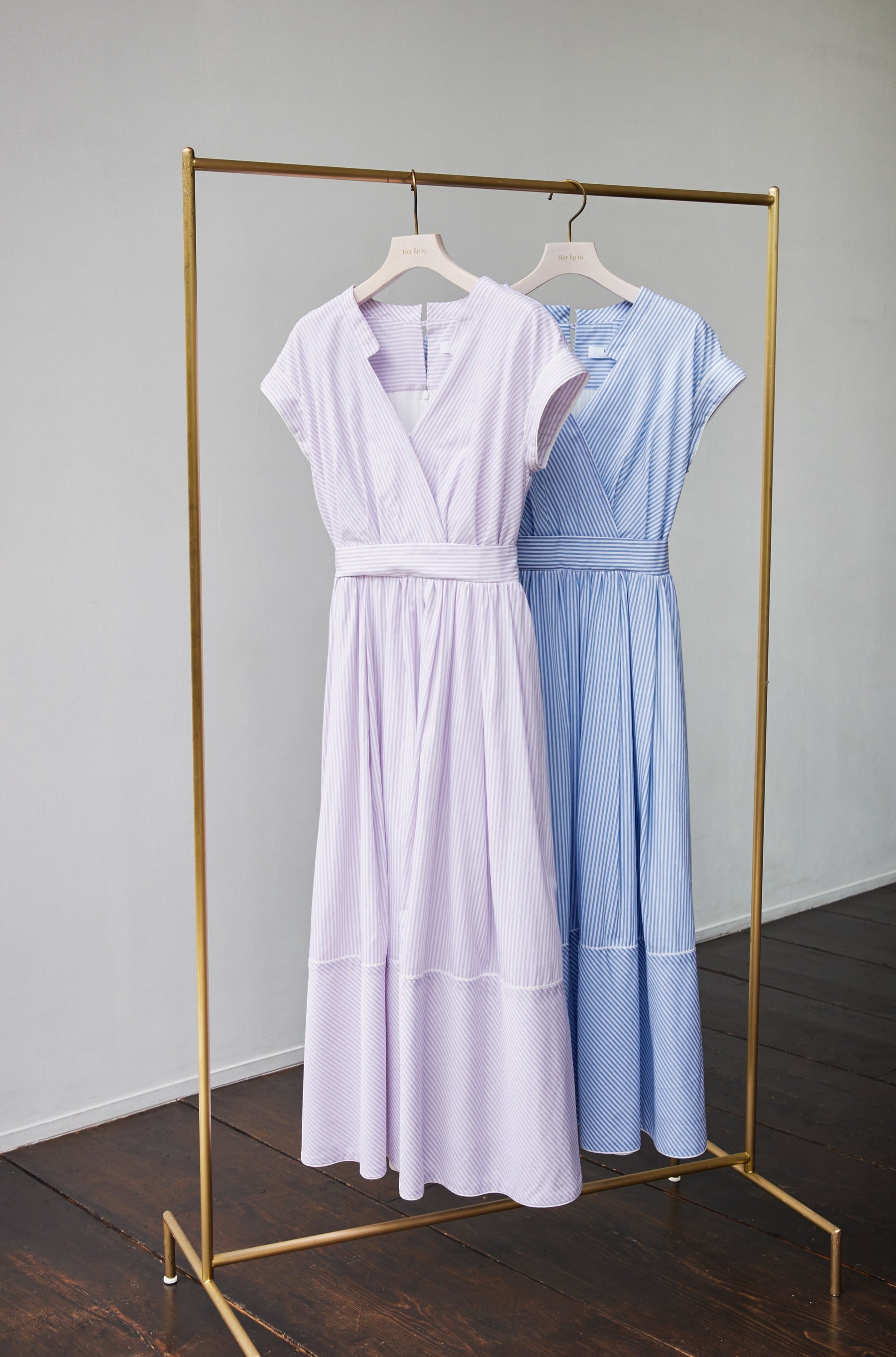 【7月初出貨】Stripe Cotton-Blend Summer Dress