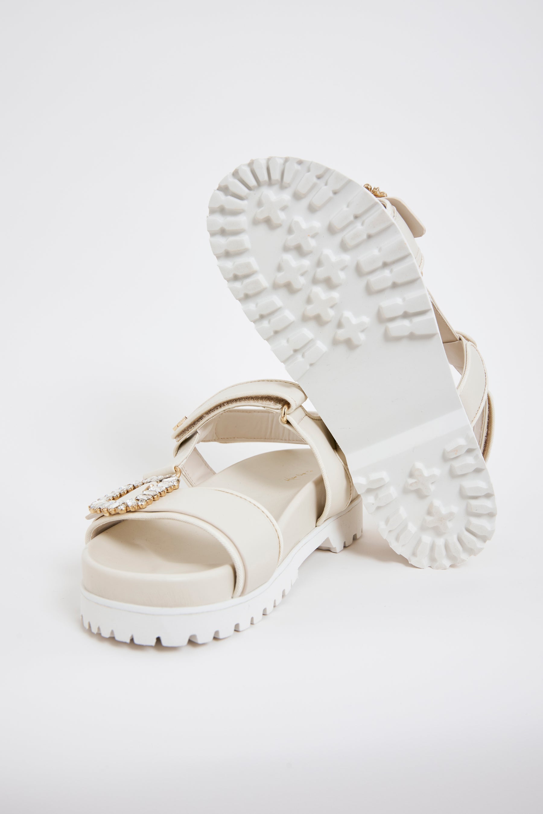 【新品】Herlipto Crystal Slingback Sandals