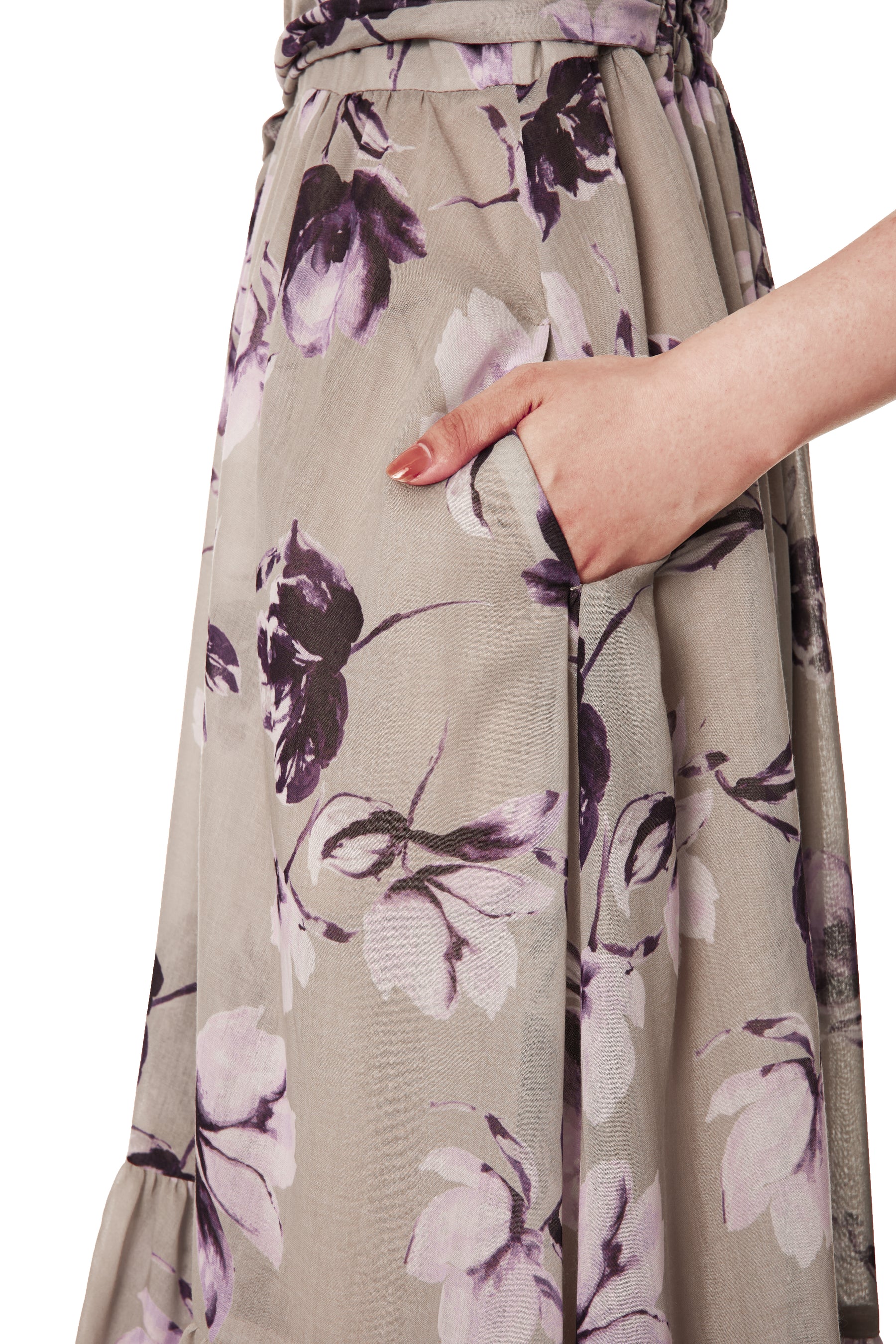 [New color] Anemone Cache-Coeur Long Dress