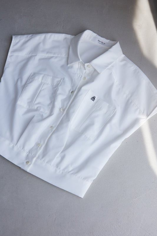 Trois Logo Cropped Shirt