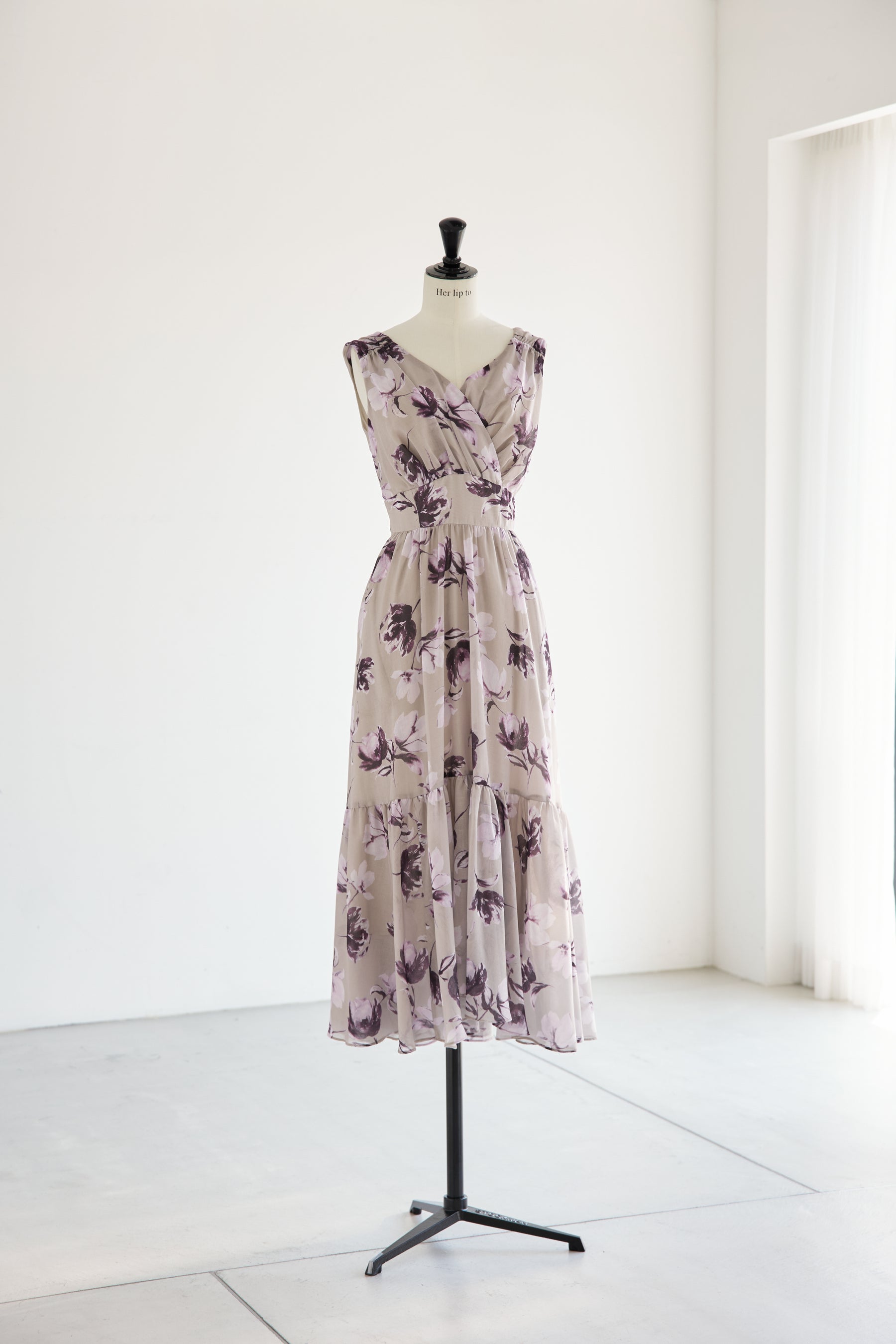 [New color] Anemone Cache-Coeur Long Dress