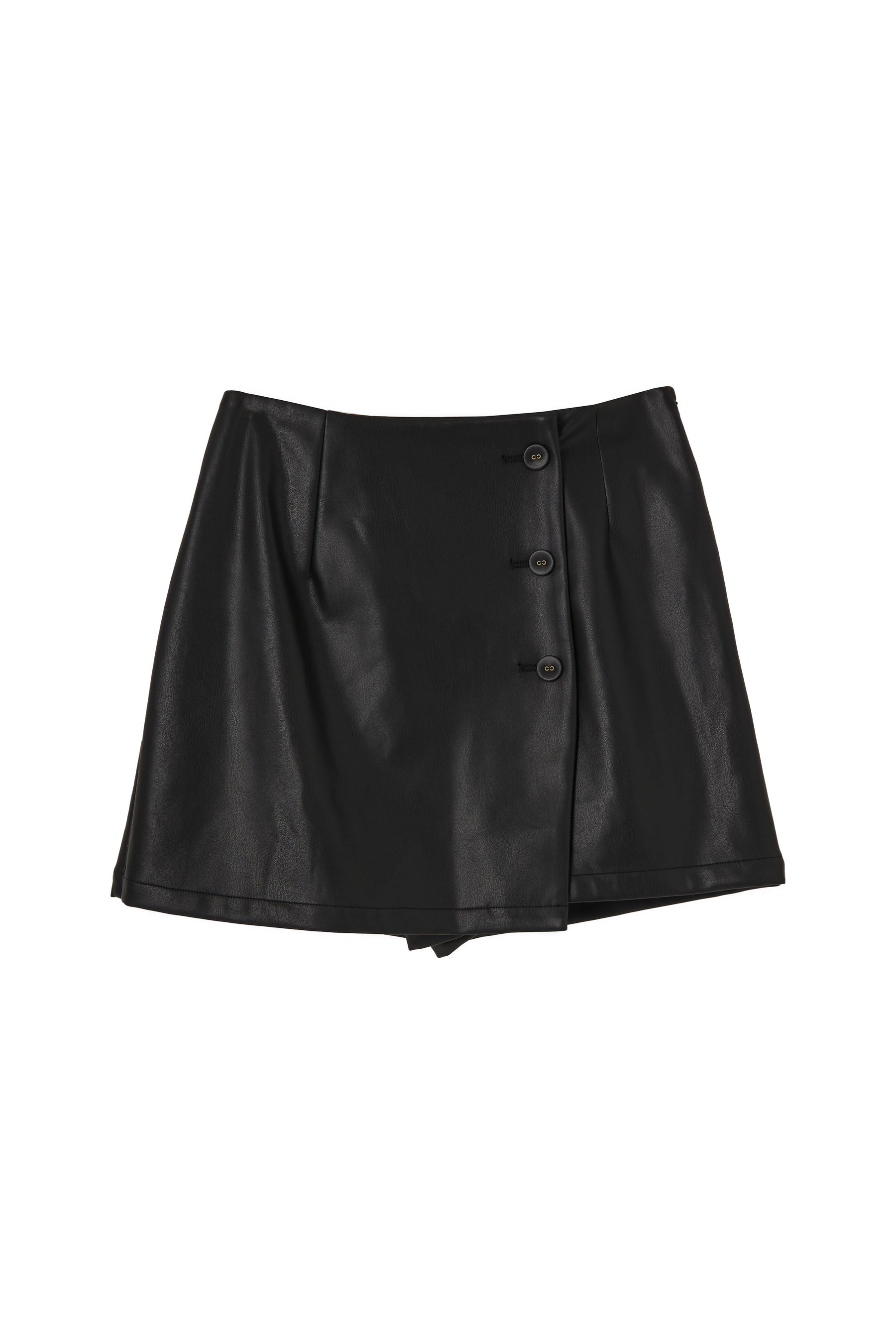 Vegan Leather Mini Skort