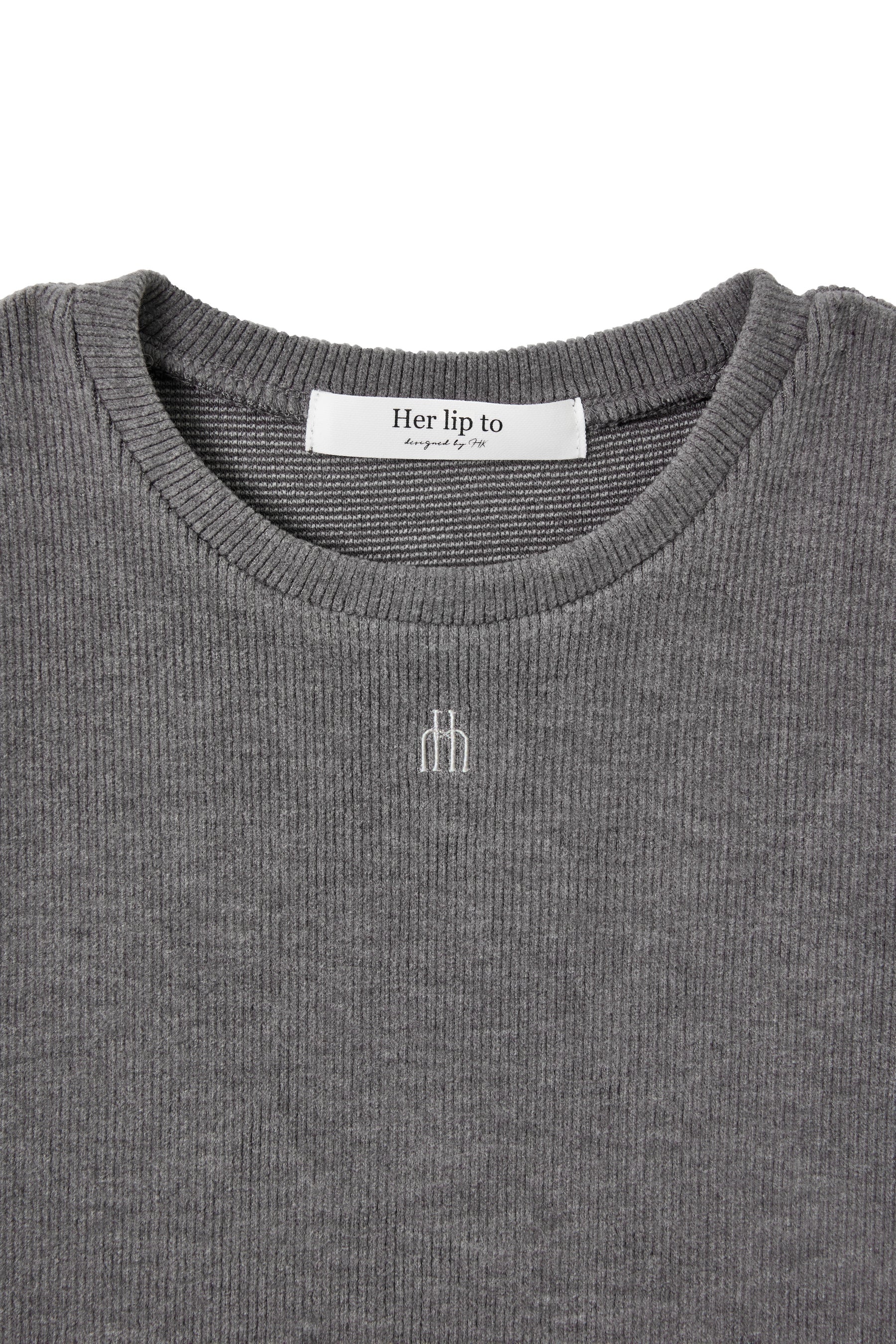 【新色】Trois Logo Ribbed Tee