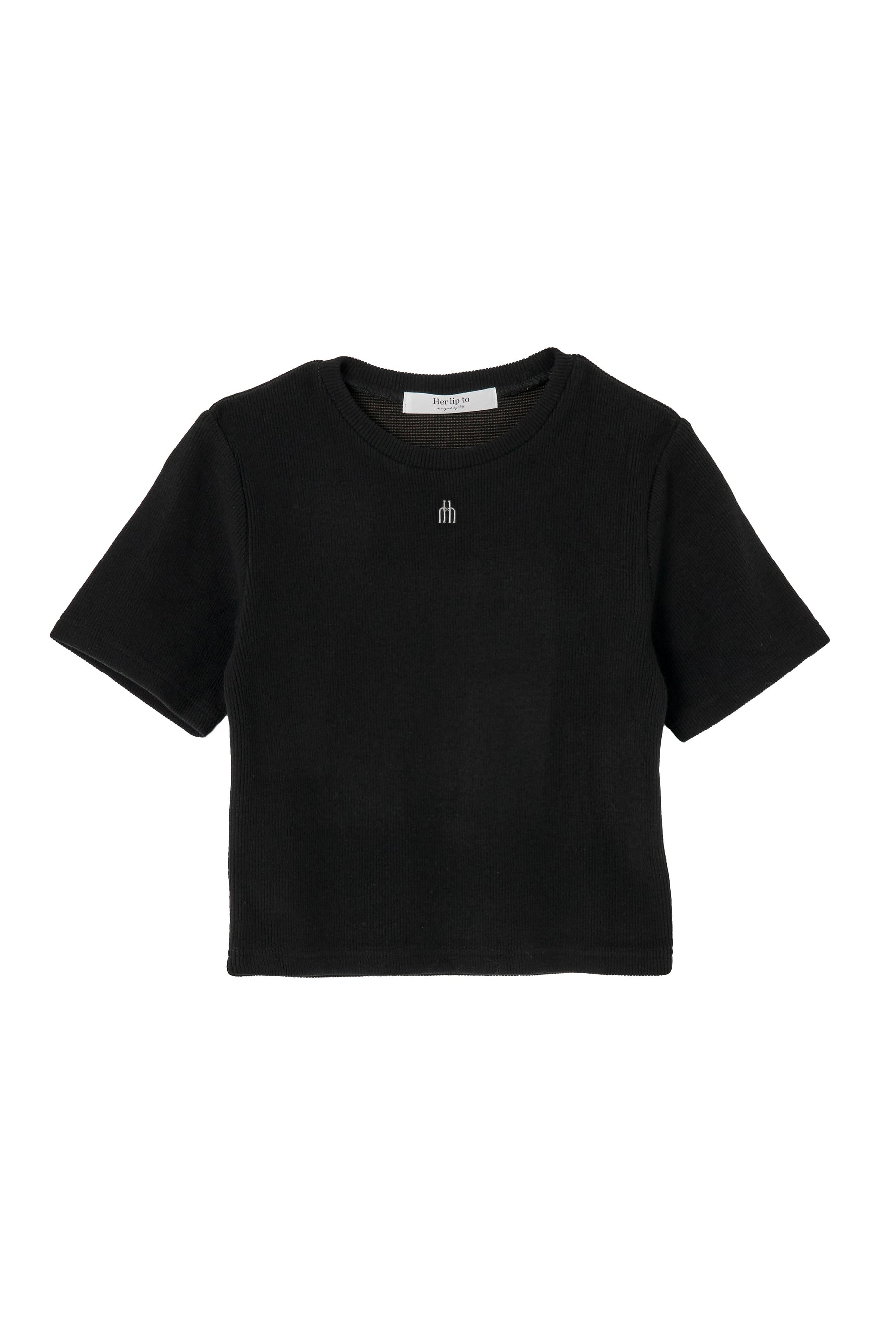 【新色】Trois Logo Ribbed Tee
