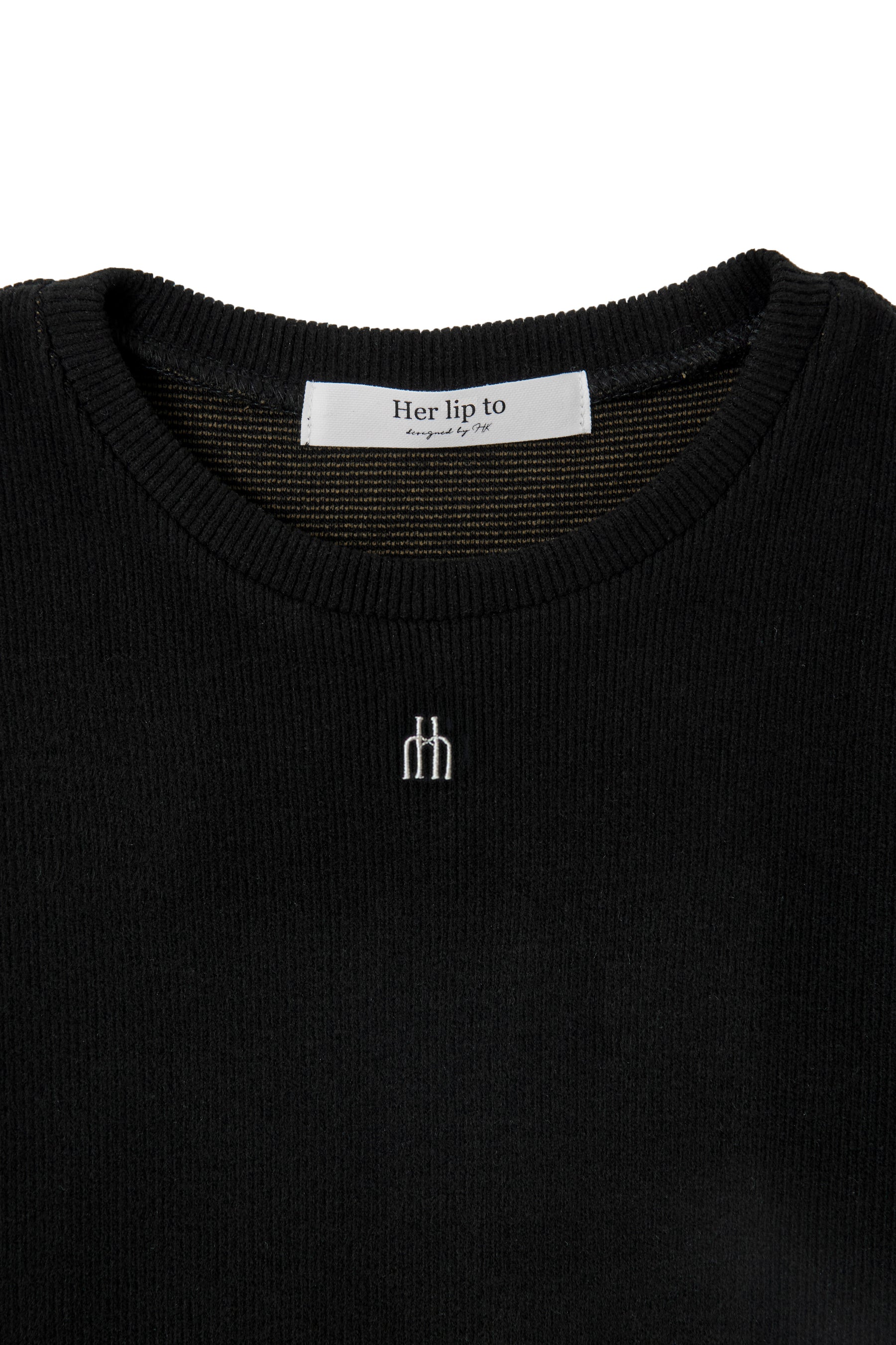 【新色】Trois Logo Ribbed Tee