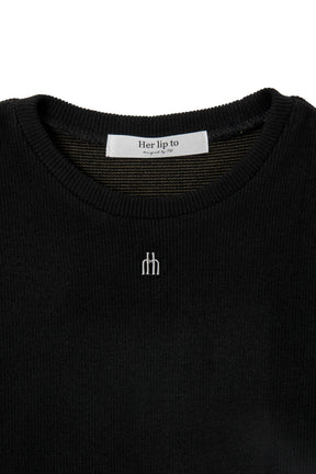 【新色】Trois Logo Ribbed Tee