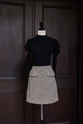 Hemingway Check Tweed Skirt