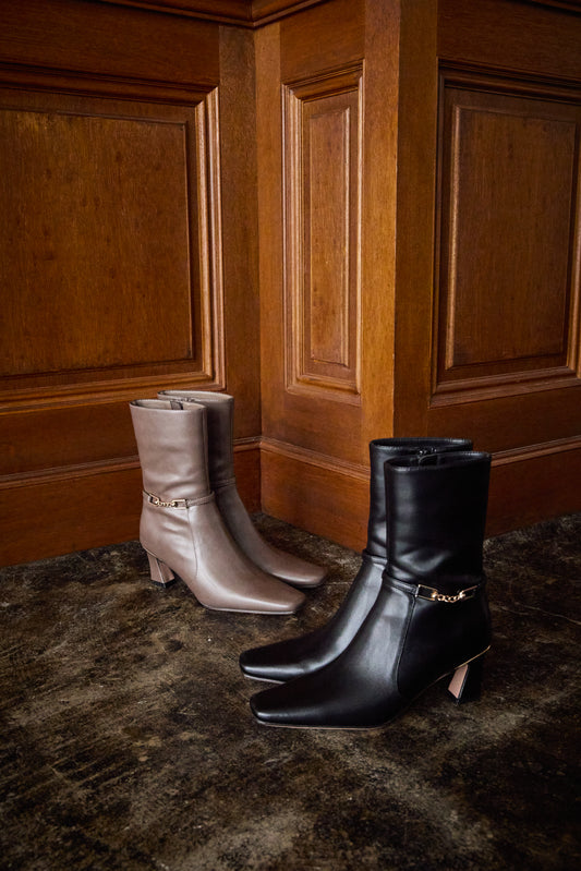 Side Bit Ankle Boots