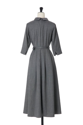 【9月下旬発送】Allure Belted Shirt Dress