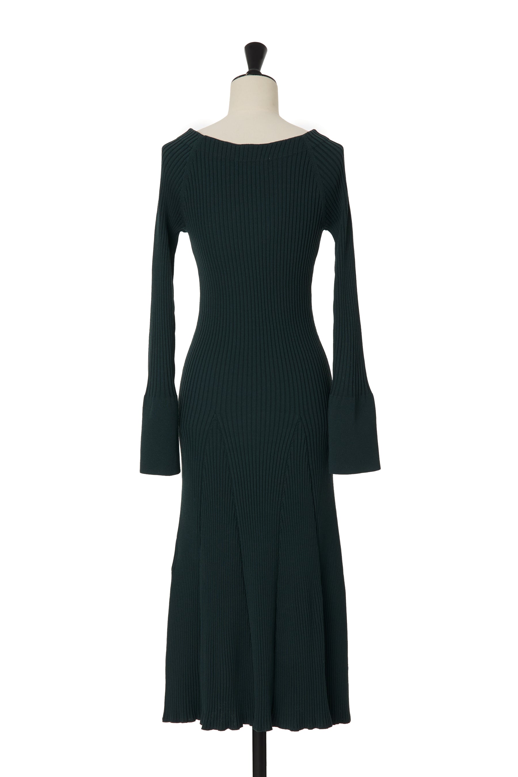 Navona Ribbed Knit Flare Dress