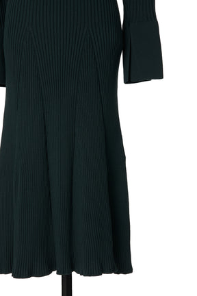 Navona Ribbed Knit Flare Dress