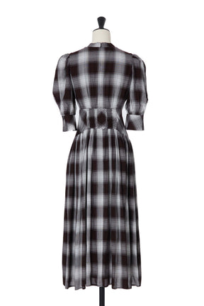 【9月中旬出貨】Chelsea Checked Tie Dress