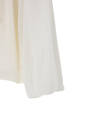 Two-Way Bow-Tie Chiffon Blouse