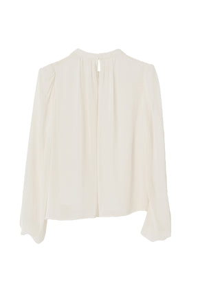 Two-Way Bow-Tie Chiffon Blouse