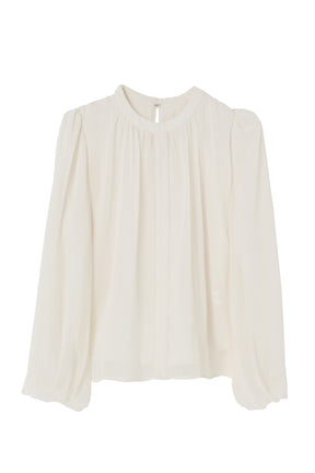 Two-Way Bow-Tie Chiffon Blouse