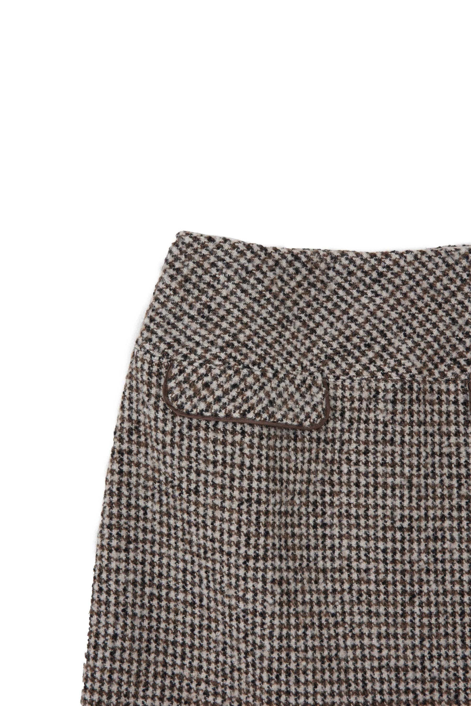 Hemingway Check Tweed Skirt