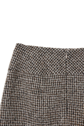 Hemingway Check Tweed Skirt