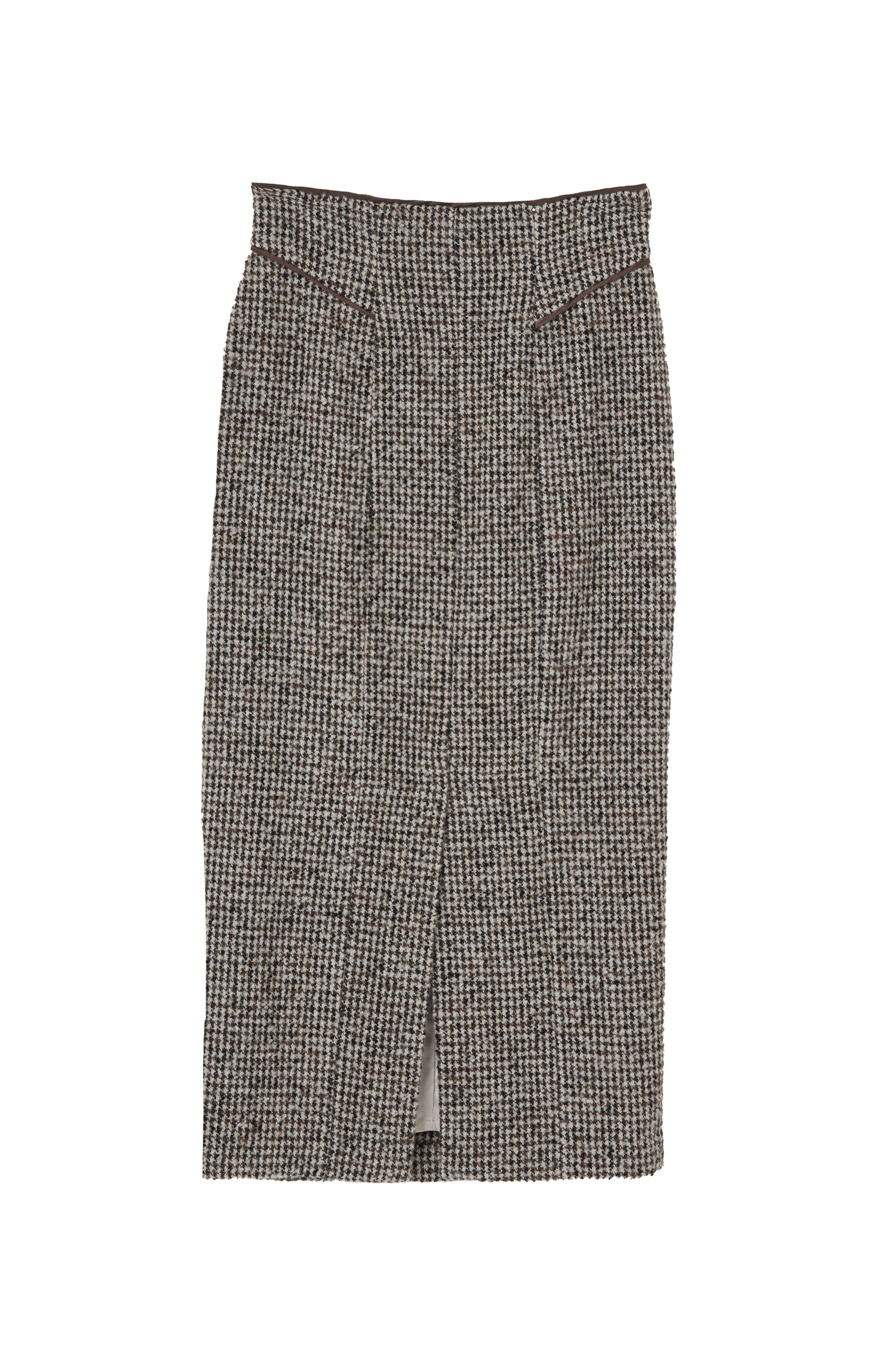 Hemingway Check Tweed Long Skirt